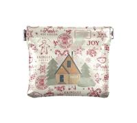 Amooorous Merry Red Christmas Party Donna Pelle Portamonete Borse Borse Borse Comodo Cambiamento Portafoglio per le Donne, Buon Natale rosso festa, 1 size