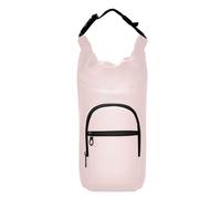 Amooorous Misty Rose - Portabottiglie a tracolla in tinta unita, con tracolla, pieghevole, isolante, per bottiglie da 590 ml, 680 ml, 907 g, 1134 ml