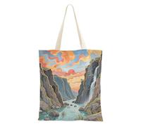 Amooorous Montagna Nuvole Bellezza Carino tela tote bag con manici Tote Bag Bulk Panno Shopping Bags per Viaggio Bolsa de lona