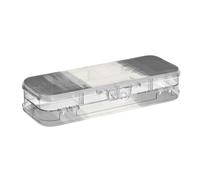 Amooorous Nero Bianco Grigio Inchiostro Art Painting Progettato Scatola di Matita di Plastica Trasparente 2 Strato Penne Trasparente Custodie Per Forniture di Cancelleria Con Coperchio