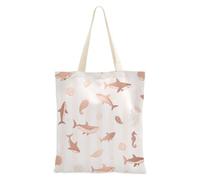 Amooorous Ocean Animal Fish Shark Pink Stripe Canvas Tote Bag con manici Tote Bag A Buon Mercato di Tela Sacchetto Della Drogheria per Amico Bolsa de lona