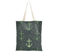 Amooorous Ocean Green Vector Design Tote bag per le donne borse di tela di tutti i giorni con manici Tote Bags Borse di Tela Bulk per le Donne Lavoro Bolsa de lona