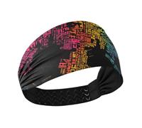 Amooorous Parigi Terra Paesi Vivid Color Raffreddamento extra largo fasce per le donne Testa elastica per le donne per Yoga Calcio Yoga bandas elásticas para el cabello