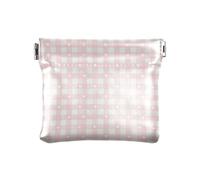 Amooorous Peach Love CheckWomen Men Portamonete in pelle impermeabile borsa per il trucco borsa cambiamento borsa per uomo donna viaggio, Controllo dell'amore alla pesca, 1 size