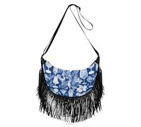 Amooorous Piccola borsa a tracolla da donna, con tracolla regolabile, blu e bianco, da cocktail, colore limone, borse a tracolla da donna di medie dimensioni con (prop2)
