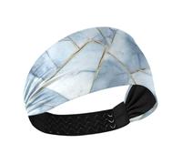 Amooorous Pietre di marmo stile geometrico no slip fasce in tessuto per le donne fasce elastiche per la testa per le donne per uso quotidiano Corsa Ciclismo diademi para mujer