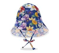 Amooorous Pittura ad olio con girasoli retrò gialli unisex cappello da sole per bambini cappelli estivi per bambine UPF 50+ tesa larga essenziali da viaggio