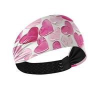 Amooorous Pittura ad olio con rosa San Valentino Amore Raffreddamento fasce sportive per le donne Fasce elastiche per la testa per le donne per la pallavolo Uso quotidiano Atletico Sport vinchas para