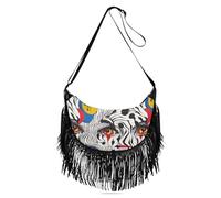 Amooorous Portafogli a tracolla da donna colorati da circo giapponese con clown medio, tracolla regolabile, neutra, borsa a tracolla da donna, borsa a tracolla con (prop2)