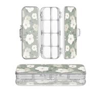 Amooorous Progettato plastica matita scatola trasparente anemone coronaria fiore grigio
