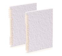 Amooorous Quaderni per diari in formato A5, colore grigio chiaro, 21,1 x 14,5 cm, copertina rigida, materiale scolastico per università, 60 fogli per lavoro e onfezione da 2