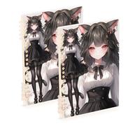 Amooorous Quaderni sexy e carini in formato A5 per università, 21,1 x 14,5 cm, copertina rigida, materiale scolastico per università, 60 fogli per pianificatore e affari, confezione da 2