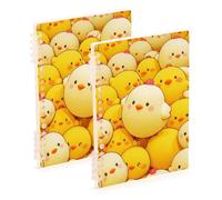 Amooorous Quaderno a righe formato A5, 21,1 x 14,5 cm, copertina rigida, 60 fogli per diario e lista delle cose da fare, confezione da 2