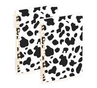 Amooorous Quaderno per college formato A5 bianco nero con stampa leopardata 21,1 x 14,5 cm, materiale scolastico rilegato a spirale per l'università, 60 fogli per diario e lista delle cose da fare
