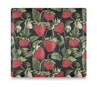 Amooorous Red Strawberry - Portafoglio in pelle di alta qualità per assicurazione e carta d'identità, per documenti essenziali, patente di guida, carte, Fragola rossa., 1 size