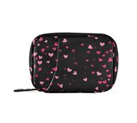 Amooorous Romantico rosa amore su San Valentino borsa di pronto soccorso con scomparti staccabili comoda borsa da viaggio medicina per borsa