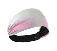 Amooorous Rosa Bianco Grigio Inchiostro Art Pittura no slip fascia Elastico testa per Allenamenti Palestra Yoga cintillos de pelo para mujeres