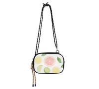 Amooorous Rosa Estate Limone Mini Crossbody Bag Mens Pratica con Tracolla Regolabile Sopra La Borsa A Tracolla Fai una passeggiata bolsos pequenos para mujer