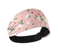 Amooorous Rosa Fresco Fiore schiacciato no slip allenamento fasce elastiche per il sudore per uso quotidiano basket Ciclismo bandas elásticas para el cabello