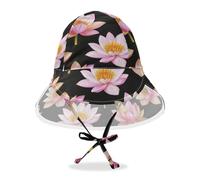 Amooorous Rosa Oro Pittura A Olio Sentimento Fiore Bambini Bambini Cappelli Da Sole Ragazzo Cappelli Estivi Bambino Ragazza UPF 50+ Regolabile Viaggio Essentials