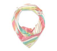 Amooorous Rosa Verde Wave Line Pattern Quadrato testa di seta sciarpa dei capelli sciarpa scialle elegantes sciarpa di seta per le donne avvolgere i capelli dormire per natale sciarpa bufanda elegante