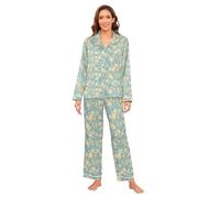Amooorous Rose romantiche blu e bianche per San Valentino Set pigiama leggero e confortevole Pantaloni da notte lunghi M juego de Pantalon y Blusa de Hilo para Mujer Manica Lunga Loungewear 2
