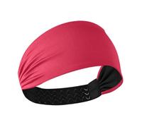Amooorous Rosso brillante Colore solido no slip confortevole fasce per le donne Elastiche fasce per il sudore per la testa per il calcio tennis Atletico Sport cintas para el cabello