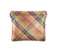 Amooorous Rosso e Verde Natale Plaid Donna In Pelle Moneta Cambia Borsa Unica Card Key Organizer per le Donne, Plaid natalizio rosso e verde, 1 size