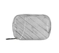 Amooorous Sacchetti di farmaci con venature di legno bianco con scomparti staccabili riutilizzabili organizzatore pillola 3 volte al giorno per borsa