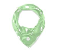 Amooorous Sciarpa di seta quadrata a pois verde chiaro sciarpa di seta quadrata sciarpa di seta per le donne 35 x 35 sciarpa di seta di modo per le donne capelli per l'inverno bufanda para mujer