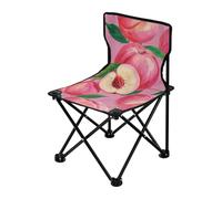 Amooorous Sedie da campeggio ultra leggere, con borsa per il trasporto, per esterni e esterni, con pittura a olio, colore: rosa pesca