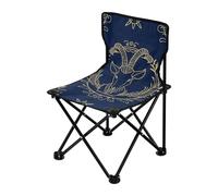 Amooorous Segno zodiacale dorato Ariete blu navy sedia da campeggio per gioventù ultra leggera sedia zaino zaino include borsa per il trasporto per viaggi campeggio