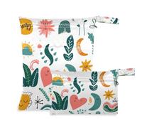 Amooorous Set di 2 borse da bagno con cerniera Jigsaw Puzzle da viaggio essenziali per volare con manici per palestra, spiaggia