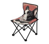 Amooorous Simpatiche sedie da campeggio portatili con bulldog francese, leggere sedie da viaggio per adulti borsa per il trasporto inclusa per il campeggio sul prato