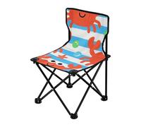 Amooorous Simpatiche sedie da campeggio portatili per adulti a forma di granchio rosso in stile cartone animato, sedia portatile ultra leggera per aspettare in linea, borsa per il trasporto inclusa