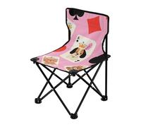 Amooorous Simpatico cane da poker rosa pieghevole sedia da campeggio leggera sedia pieghevole include borsa per il trasporto per picnic concerto