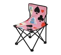 Amooorous Simpatico cartone animato blu Poker Bird pieghevole ultraleggero sedia da campeggio leggera sedie da spiaggia per adulti con borsa per il trasporto per esterno esterno