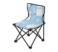 Amooorous Simpatico gatto azzurro pieghevole resistente sedie da campeggio ultraleggero portatile sedia pieghevole con borsa per il trasporto per viaggi all'aperto