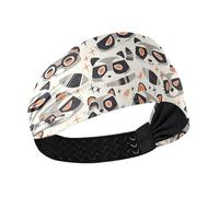 Amooorous Simpatico procione semplice antiscivolo fasce elastiche per il sudore per le donne per uso quotidiano Allenamenti lavaggio fasce viso para el sudor