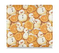 Amooorous Snowmen Orange Fruits - Custodia a portafoglio in pelle di alta qualità, per tessera di registrazione e assicurazione, per carta d'identità, patente di guida, chiavi di contatto, pupazzi di