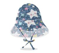 Amooorous Star of Good Dreams - Cappello da sole per bambini, da spiaggia, con protezione UPF 50, regolabile, da viaggio