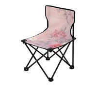 Amooorous Stile cinese Fiori Pesca Sedia da campeggio portatile Ultralight Sedie da esterno con borsa per il trasporto per la pesca sul ghiaccio Indoor