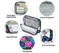 Amooorous Summer Neon Hibiscus Frangipani Flower Pencil Pouch Grande Capacità Penna Caso Robusto Organizer Box per Bambini College cartuchera escolar para ninos