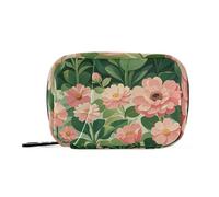 Amooorous Summer Pink Daisy Flowers borsa medicina da viaggio con scomparti staccabili organizzatore portatile scatola medicina per borsa