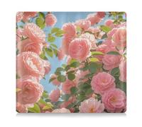 Amooorous Summer Pink Rose Flowers - Custodia a portafoglio in pelle per auto e tessera assicurativa, essenziale, per documenti, patente di guida, Fiori rosa estivi, 1 size