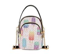 Amooorous Sweet Ice Lolly Ice Cream borse a tracolla alla moda per le donne crossbody con multi tasche borse da donna per adulti, Gelato Dolce Ghiaccio, 1 size