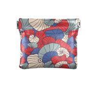 Amooorous Ukiyo-e-Portamonete in pelle giapponese rosso e blu da donna, unico portamonete per donne e ragazze, Ukiyo-e giapponese rosso e blu, 1 size