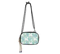 Amooorous Un simpatico cartone animato unicorni bianchi piccola borsa a tracolla Mens Comfort con tracolla regolabile piccole borse a tracolla data bolsa de mano para mujer elegante