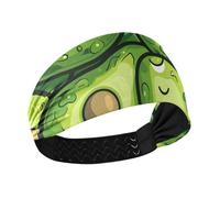 Amooorous Verde Avocado Cartoon no slip estate fasce per le donne Fascia elastica per il sudore per le donne per il basket Running Yoga cintas para el pelo de mujer