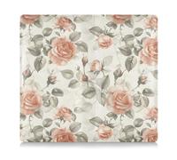 Amooorous Vintage Roses Premium Leather Car assicurazione e carta di registrazione titolare Essential Wallet Case per patente di guida, carte e documenti essenziali, Rose Vintage, 1 size